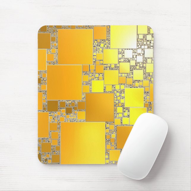 Gelbe und orangefarbene Maus-Pad Mousepad (Mit Mouse)