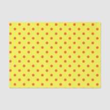 Gelbe und orangefarbene Polka-Punkte