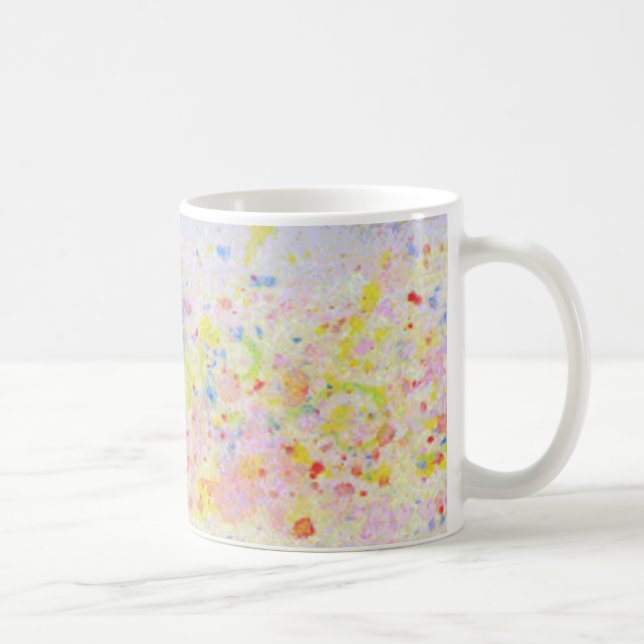 Gelbe und rosa Punkte - Tasse (Rechts)
