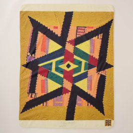 Gelbe und rote Aztekendecke Sherpadecke