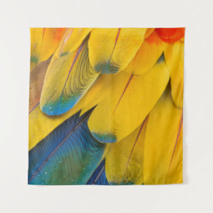 Gelbe und rote Blume Wandteppich