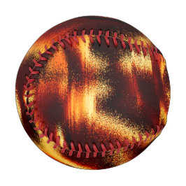 Gelbe und rote Flecken verschwommen mit Defekten Baseball