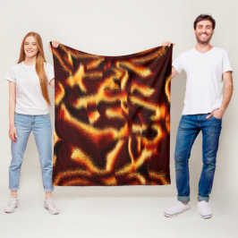 Gelbe und rote Flecken verschwommen mit Defekten Fleecedecke