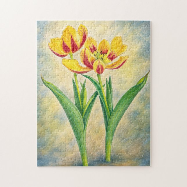 Gelbe und rote Tulpen (Vertikal)