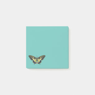 Gelbe und schwarze Schmetterling     Post-it Klebezettel
