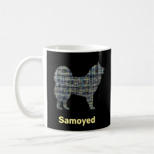 Gelbe und schwarze Silhouette Kaffeetasse