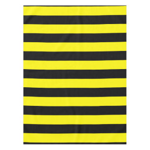 Gelbe und schwarze Streifen Tischdecke