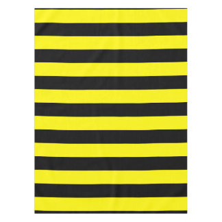 Gelbe und schwarze Streifen Tischdecke