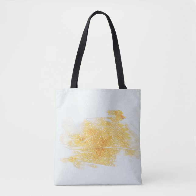 Gelbe und weiße Abbildung Tasche (Vorderseite)