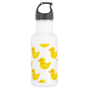 Gelbe und weiße Gummiente, Ducky Edelstahlflasche