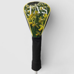 Gelbe und weiße Kleidung Frühlingsblumen Golf Headcover