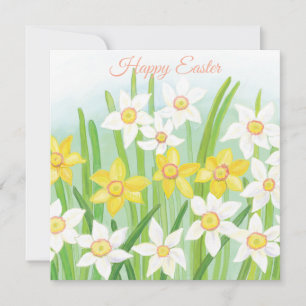 Gelbe und weiße Kleidungsstücke Ostern Karte