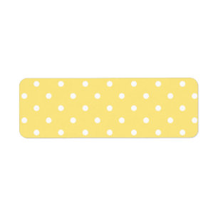 Gelbe und weiße Polka Dots Muster.