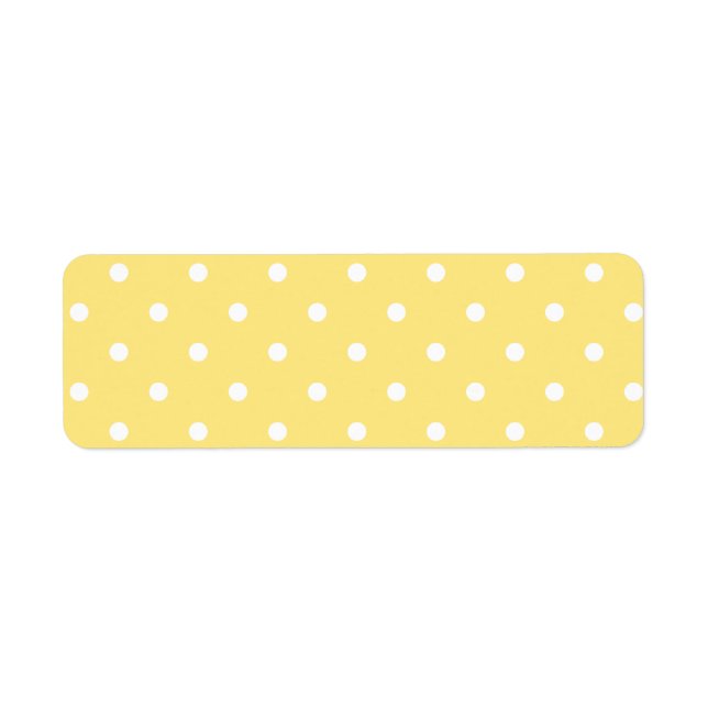 Gelbe und weiße Polka Dots Muster. (Vorne)