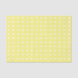 Gelbe und weiße Polka-Punkte Seidenpapier