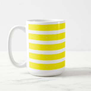 Gelbe und weiße Streifen Kaffeetasse