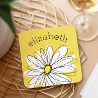 Gelbe und weiße weiße, weißliche Daisy mit benutze