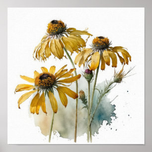 Gelbe Verkäufer Art Print Poster