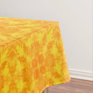 Gelbe Verzierung Tischdecke