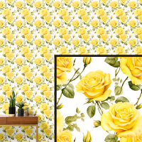 Gelbe Vintage Rose Blumenblume Shabby Chic auf Wei
