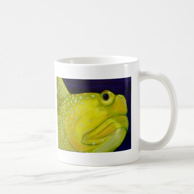 Gelbe Wächtergoby-Fische Kaffeetasse (Rechts)