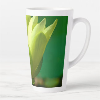Gelbe Wasserlilie Latte Tasse