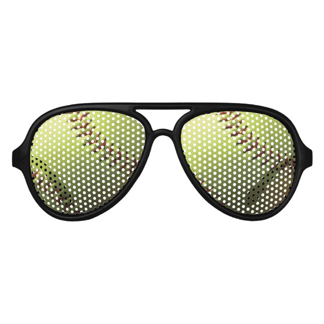 Gelbe Weichzeichner Sonnenbrille (Vorderseite)