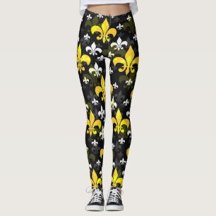 Gelbe weiße Lilie Leggings