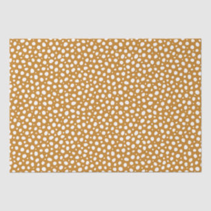 Gelbe weiße Polka Dots Herbst Stilvoll Seidenpapier