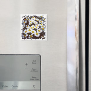 Gelbe weiße Shasta Magnet