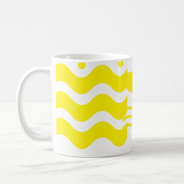 Gelbe Wellen Tasse (Links)
