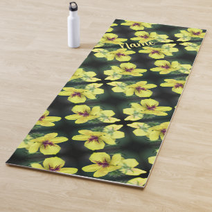Gelbe Wildblume Abstrakt Personalisiert Yogamatte