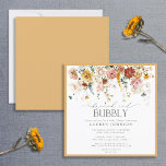 Gelbe Wildblume Brunch & Bubbly Brautparty Einladung<br><div class="desc">Sie suchen eine moderne und elegante Brautdusche? Schauen Sie sich nur diesen atemberaubenden Yellow Wildblume Watercolor Brunch & Bubbly Bridal Shower Invitation an. Mit wunderschönen Aquarellfarben-Blumenbildern in warmen, neutralen Farbtönen von blau-gelben, staubigen blauen Rosa und verbranntem sienna ist diese Einladung perfekt für eine Frühjahr- oder Sommerhochzeit. Die moderne englische Rundhandkopperplatten-Kalligrafie...</div>