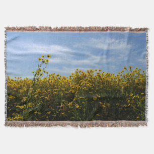 Gelbe Wildblume Decke