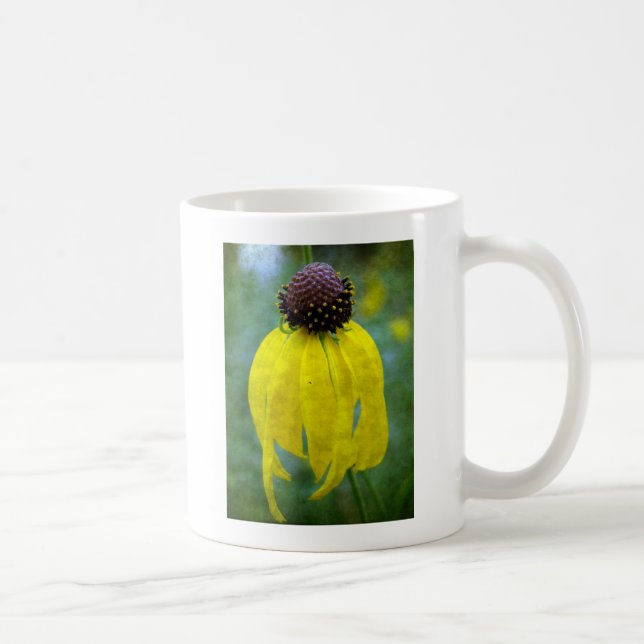 Gelbe Wildblume Kaffeetasse (Rechts)