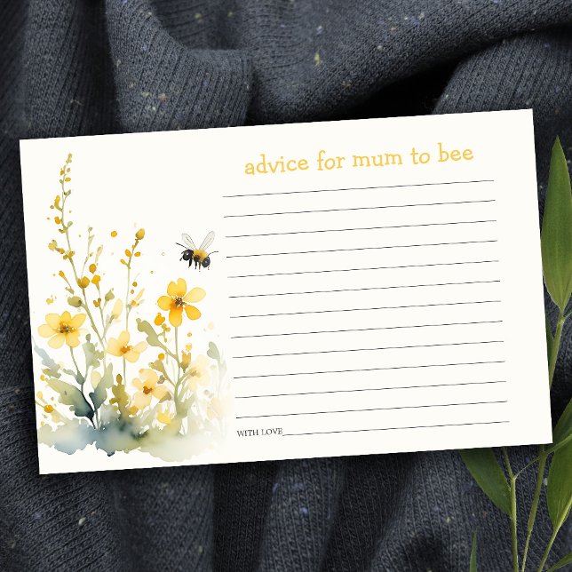 Gelbe Wildblume Ratschläge Mama zur Babydusche (Von Creator hochgeladen)