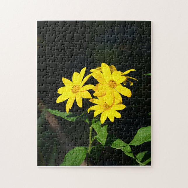 Gelbe Wildblumen Jigsaw Puzzle (Vertikal)