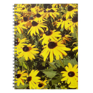 Gelbe Wildblumen Notizblock