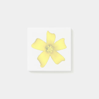 Gelbe Wildblumen-Notizzettel Post-it Klebezettel