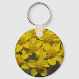 Gelbe Wildblumen Schlüsselanhänger