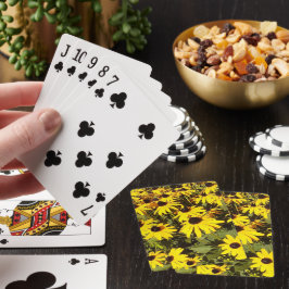 Gelbe Wildblumen Spielkarten