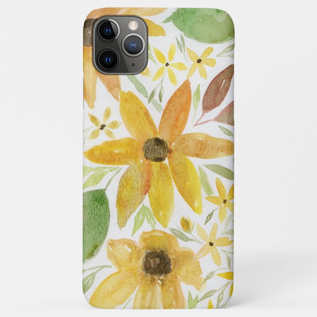 Gelbe Wildblumen und Sonnenblumen im Wasser Case-Mate iPhone Hülle (Rückseite)