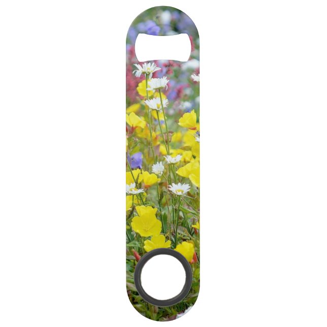 Gelbe Wilde Blume Speed Flaschenöffner (Vorderseite)