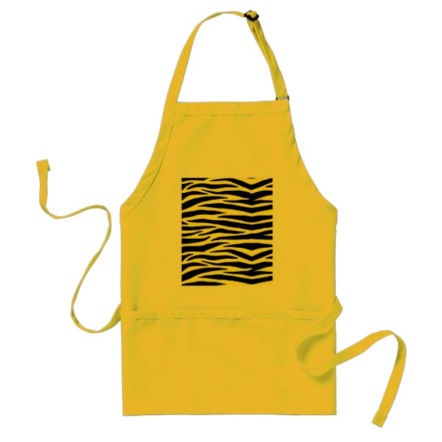 Gelbe Zebra-Streifen Schürze (Vorne)