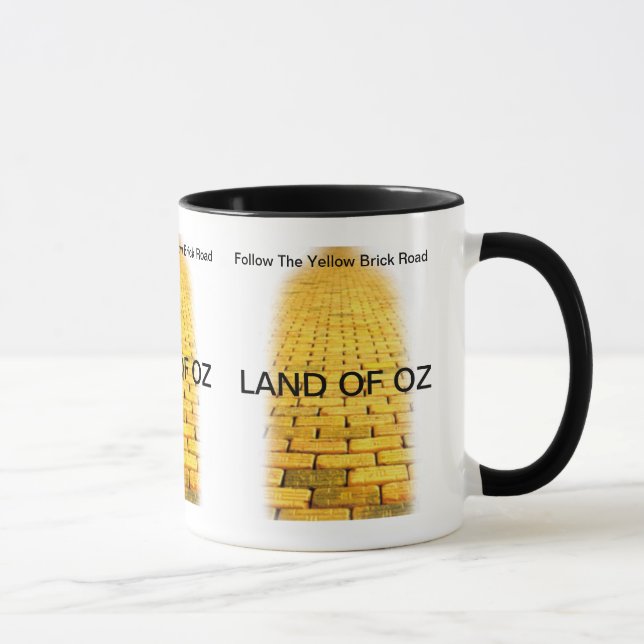 Gelbe Ziegelstein-Straßen-Kaffee-Tasse Tasse (Rechts)
