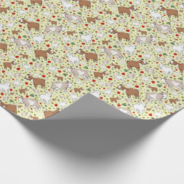 Gelbe Ziegen Geschenkpapier