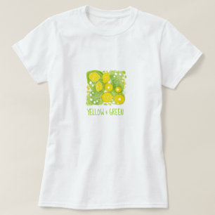 Gelbe Zitronen Illustration T - Shirt Sammlung