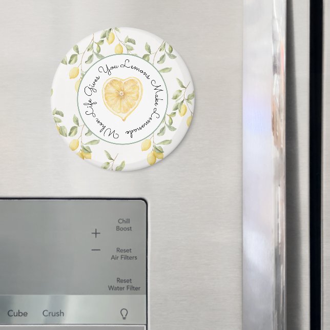 Gelbe Zitronen Obst-Limonade Magnet (In Situ (Kühlschrank))