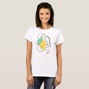 Gelbe Zitronentee-Liebhaber T-Shirt