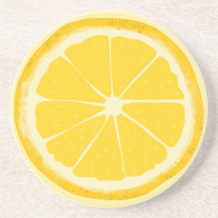Gelbe Zitrusfrucht Getränkeuntersetzer